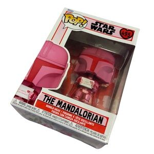 Pop Star Wars The Mandalorian Pink Figure